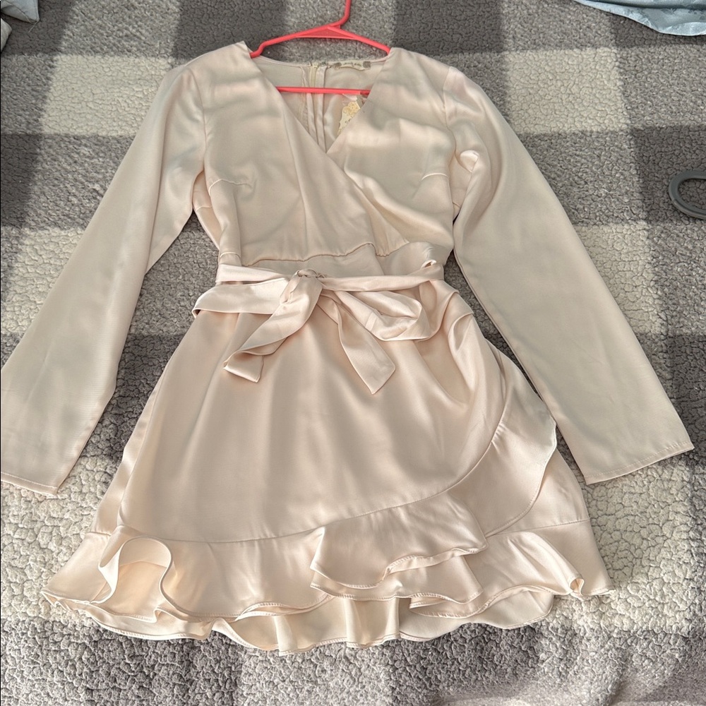 Elegant Cream Wrap Romper